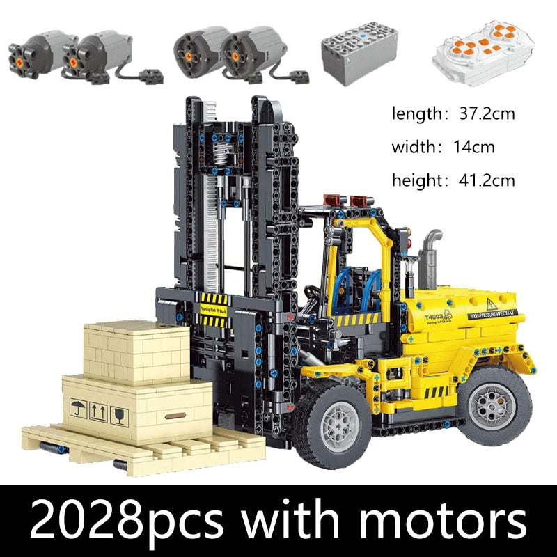 Technical Car Excavator APP Remote Control Moter Power T4001 Bricks Building Blocks Engineering Truck Toys Kids Moc Sets Gift