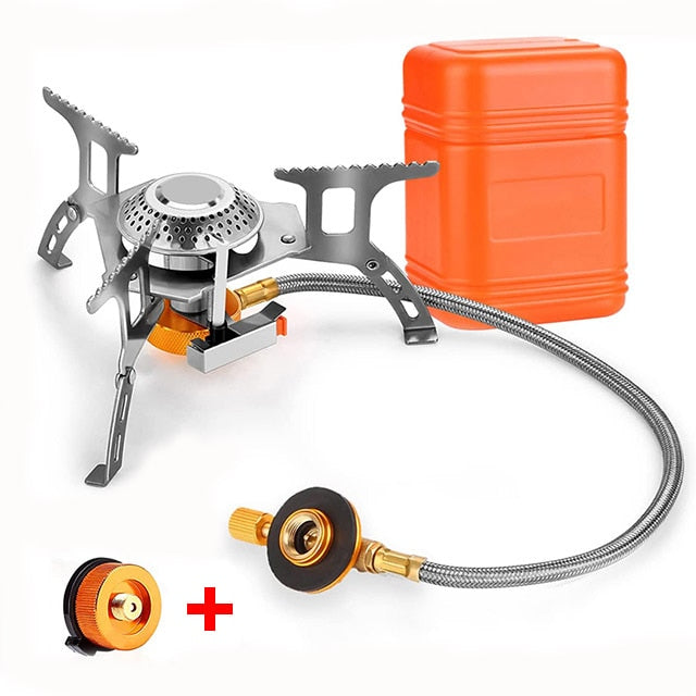 Camping Gas Stove Portable Gas Burner Tourism Picnic Strong Fire Burner Survival Equipment Outdoor Accessories Camping Supplies