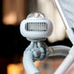 Cartoon UFO Portable Bladeless Safety Baby Stroller Fan USB Rechargeable Silent Outdoor Mini Handheld Small Folding Fan for Home