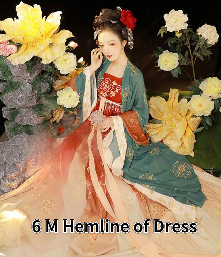 Hanfu Women Qing Dynasty Costumes Ancient Hanfu Chinese Traditional Dress Princess Fairy Dance Clothing for Cosplay Performance