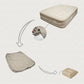 Outdoor tent air mattress with raised air mattress